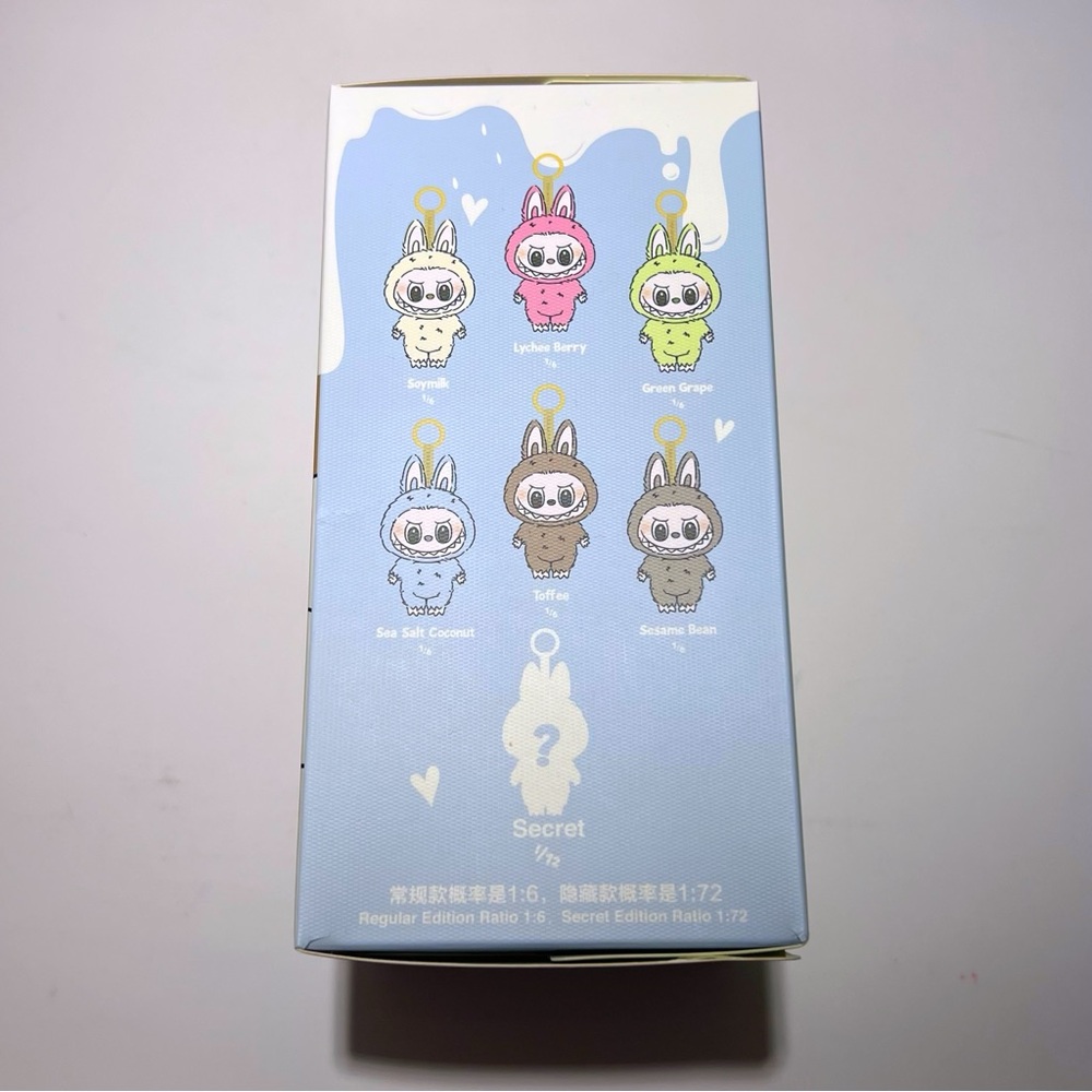 [NEW] POPMART Labubu Exciting Macaron Vinyl Plush Keychain Bag Charm Soymilk - Picture 5 of 11